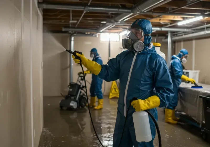 Basement Sanitization and Antimicrobial Treatment process in Franklin County, KY